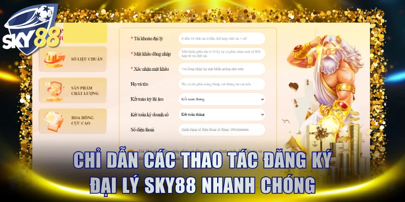 Chỉ dẫn các thao tác đăng ký đại lý SKY88 nhanh chóng