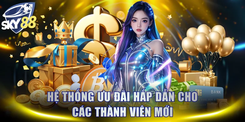 Hệ thống ưu đãi hấp dẫn cho các thành viên mới